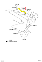 Шланг вентиляции картерных газов к клапану Toyota Camry V40