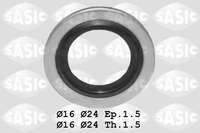 Прокладка сливной пробки Renault CITROEN  PEUGEOT Материал:резина/металл Внутренний диаметр 16мм Наружный диаметр 24мм Толщина 1,5мм PEUGEOT-016454= PEUGEOT-016488= RENAULT-110265505R= RENAULT-7700266044= Elring-834823