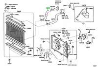 Патрубок радиатора нижний TOYOTA HARRIER/LEXUS RX300 1MZ 97-03 Toyota HIGHLANDER 1657220070