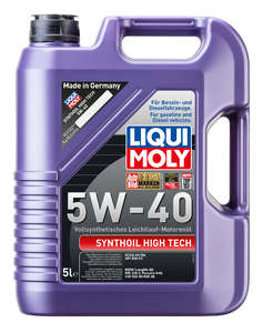 масло LM Synthoil High Tech 5W-40 SM, A3 B4 Масло моторное PAO (229.3, LL-98, 502.00, 505.00) 5л Liqui moly-1925