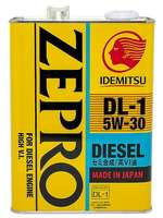 Масло моторное для дизельных двигателей IDEMITSU ZEPRO DIESEL DL-1 5W30 (4л)