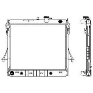 Радиатор охлаждения 470x580x28mm HUMMER H3 05- SAKURA-30811009= GM-25964054= Nissens-606649= ZENTPARTS-Z20452 GMC CANYON I (04-) 5.3i Ребра охлаждения припаянные