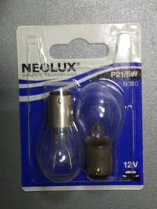 Лампа Neolux P21/5W N380-02B 21/5W 12V BAY15D 10XBLI2
