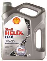 Масло моторное SHELL Helix HX8 Synthetic 5W-30 синтетика 4 л. A3/B3/B4 MB 229.3, RENAULT RN 0700, Renault RN 0710, VW 502.00, VW 505.00 SHELL-550046364