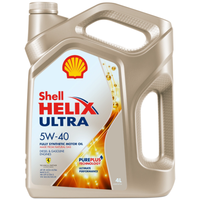 Моторное масло Shell Helix Ultra 5W-40 PurePlus,  A3 B4, SN CF синтетическое, 4л