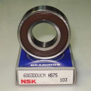 Подшипник шариковый 17x35x10mm радиальный NTN-6003LLU5K= SNR-6003LLU5K= NSK-6003DDUCM