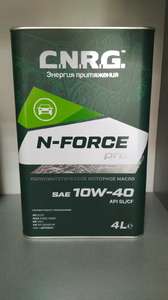Масло моторное п/синтетика N-Force Pro 10w40 4L