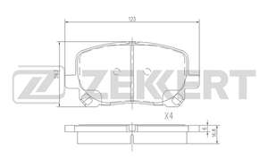 Колодки тормозные дисковые AVENSIS VERSO,IPSUM (_CLM2_, _ACM2_),NOAH/VOXY zekkert-BS2704= Mintex-mdb2266= Nibk-PN1470= sangsin-SP1373= Brembo-P83061= NISSHINBO-np1009= nibk-PN1470