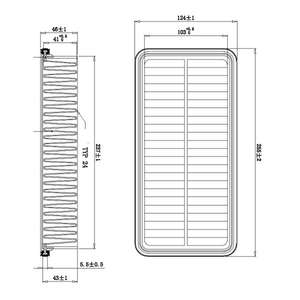 Фильтр воздушный Getz 281131C000= filtron-AP1085= mando-eaf00106t= mann-C2519