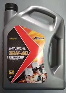 Масло моторное AKross минеральное SUPER 15W40 4L SG/CD