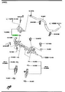 Кольцо регулятора давления на рампе	Mazda	Premacy G60113253