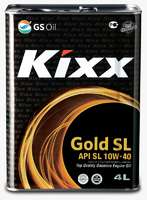 Масло моторное Kixx G SL 10W-40 (Gold) /4л метал. банка api: sl/cf semi synthetic L531644TE1 