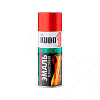 KUDO KU-5005 Эмаль термостойкая красная (+350°С) 520мл ku5005