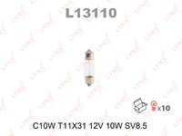Лампа накаливания C10W 12V SV8.5 T11X31 31mm Lynx-L13110= Mitsubishi-MF820513