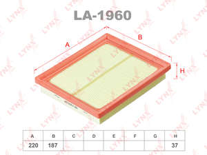 Фильтр воздушный Toyota Prius esquire hybrid LYNXauto-LA1960= Redskin-A1027= toyota-1780137021= js-a1027= SAKURA-A33880= Zekkert-LF2268