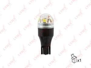 Лампа светодиодная LED W16W T15 12V W2,1x9,5d SMDx5 5500K CANbus LYNXauto-LD12816C