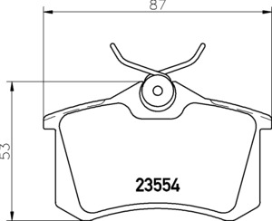 Колодки тормозные дисковые задн. A4 (8E2  B6) A4 Avant (8E5  B6) A4 (8EC  B7) A4 Avant (8ED  B7) A4 Renault Megan Scenic