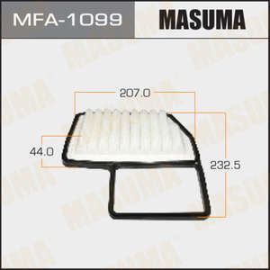 Фильтр воздушный 0,66L Masuma-MFA1099= JS-A976J= MAZDA-1A1113Z40= MAZDA-1A1113Z40= SUZUKI-1378050M00 MAZDA: Carol, Flair, NISSAN: Moco, SUZUKI: Alto, Hustler, MR Wagon, Spacia, Wagon R MH34S