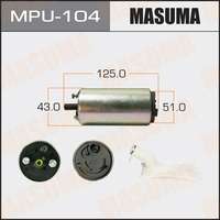 Бензонасос D51mm НАСОС ТОПЛИВНЫЙ 110L/H, 3KG/CM2	MASUMA -MPU104= Toyota-2322150020