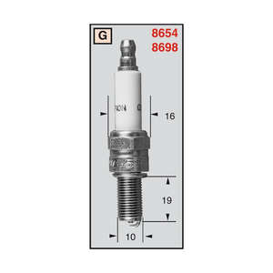Свеча зажигания M10 Champion-OE241= Champion-RG4HCX= denso-U20EPR9_Kawasaki KVF 400/650A 00 Yamaha XJ600 97 Gear