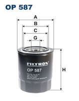 Фильтр масляный M26x1.5mm filtron-OP587= mitsubishi-1230A045= vic-c306= js-c306j