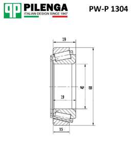 Подшипник передней ступицы конический 45x75mm GAZ Sobol Hover Greatwall-3101101K00= 32009x= 2007109= NSK-HR32009XJ= Koyo-32009JR= Koyo-HICAP32009JRYA1= Ssangyong-4143203210= Lada-212007108  Socool