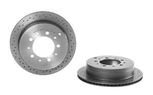 Диск тормозной задний 345mm LC200 перфорированный	4243160290= BREMBO-09A9671X