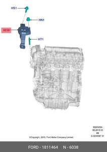 Опора двс правая Ford Focus -1811464= METALCAUCHO-05280= LEMFORDER-3772601