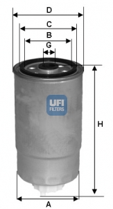 Фильтр топливный 63/69 M16X1.5-6H M8X1.25 Hyundai starex 2005 ufi-2435100= Hyundai-3192226910= Sakura-FC5715= sakura-FC5716= Filtron-PP837 KIA SORENTO 2.5 2006 - ; HYUNDAI SANTA FE 2.2 2006 - 2009; HYUNDAI ACCENT 1.5 2002 GAZ GAZELLE 2.4D -01/CITR JUMPER/FIAT DUCATO/PEU BOXER/IVECO DAILY II/III -07