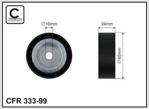 Ролик приводного ремня 65x17x24mm пластик CAFFARO-33399