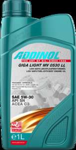 Масло моторное ADDINOL Giga Light (Motorenol) MV 0530 LL SAE 5W-30 (1л) 5w30	 ADDINOL-4014766072573