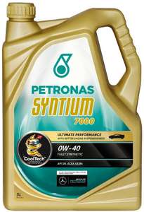 Масло моторное Petronas Syntium 7000 0W-40 5л (API SN; ACEA A3/B4; MB 229.5; BMW LL-01; VW 502 00/505 00; Porsche A40; RN0700) 0W40 5L 70001M12EU 18385019