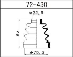 Пыльник шрус 25x79x95mm Honda-44315sd9003= maruichi-72430