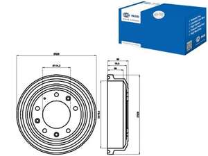 Барабан задний d279.4mm 11" LandRover Defender HELLA-8DT355302371= mintex-mdb110= NiBK-DN1600= brembo-14317910= OPTIMAL-BT0390= LR-576973= trw-db4078