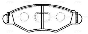 Колодки тормозные дисковые перед  CTR  GK0858