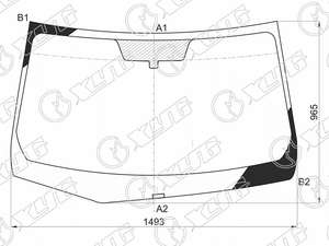 Стекло лобовое NISSAN FUGA #Y50 2004-2008 NI-Y50-R-CP LFW/X Nissan-G2700EG000