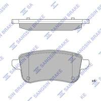 Колодки тормозные задние Sangsin-SP1903A= 440604694R= 440608061R